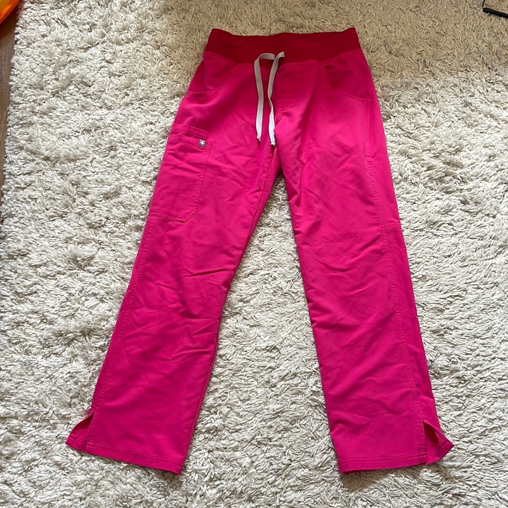 Figs Kade cargo pants shocking pink